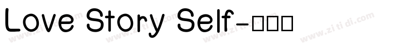 Love Story Self字体转换